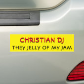 Christlicher DJ "Sie Jelly" von My Jam Yellow Autoaufkleber (Auf Auto)