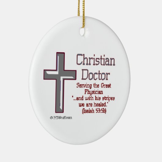 Christlicher Doktor Keramik Ornament (Rechts)