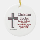 Christlicher Doktor Keramik Ornament (Vorne)