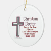 Christlicher Doktor Keramik Ornament (Links)