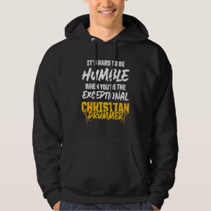 Christlicher Drummer Church Worship Drum Player 46 Hoodie
