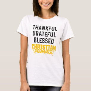Christlicher Drummer Church Worship Drum Player 56 T-Shirt