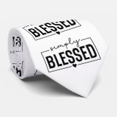 Christlicher, einfach gesegneter Text Krawatte (Gerollt)