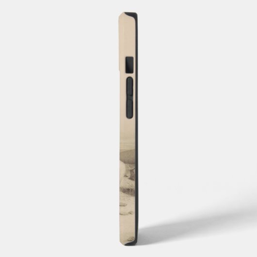 Christlicher Engel auf Stein Case-Mate iPhone Hülle (Rückseite / Links)