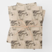 Christlicher Engel auf Stein Geschenkpapier Set (Beispiel)