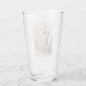 Christlicher Engel auf Stein Glas (Rückseite)