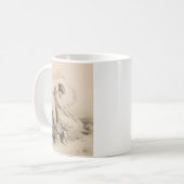 Christlicher Engel auf Stein Kaffeetasse (Vorderseite Links)