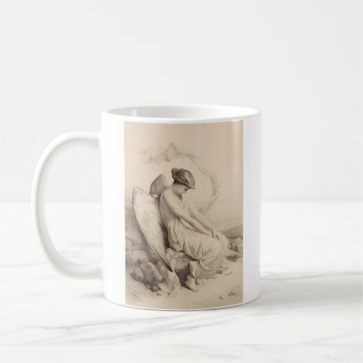 Christlicher Engel auf Stein Kaffeetasse (Links)