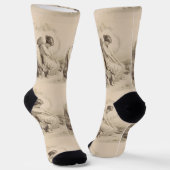 Christlicher Engel auf Stein Socken (Gewinkelt)