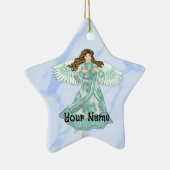 Christlicher Engel im Ozean Keramik Ornament (Rechts)
