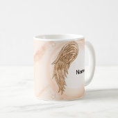 Christlicher Engel mit einem Flügel Kaffeetasse (VorderseiteRechts)