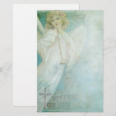 Christlicher Engel stationär Briefpapier (Vorne/Hinten)