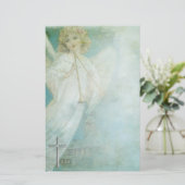 Christlicher Engel stationär Briefpapier (Stehend Vorderseite)