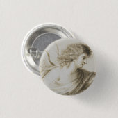 Christlicher Engel von Francesco Bartolozzi Button (Vorne & Hinten)