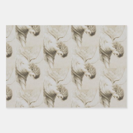 Christlicher Engel von Francesco Bartolozzi Geschenkpapier Set (Vorderseite)
