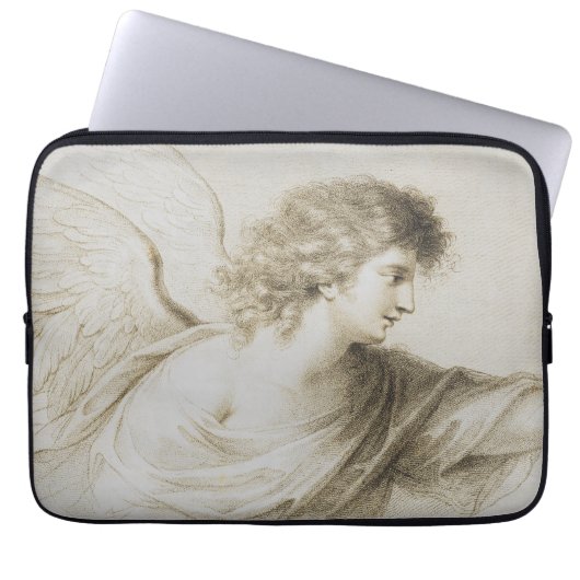 Christlicher Engel von Francesco Bartolozzi Laptopschutzhülle (Vorderseite)