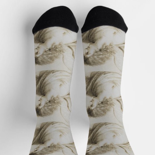 Christlicher Engel von Francesco Bartolozzi Socken (Oben)