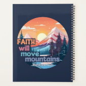 Christlicher Entwurf Faith Move Mountains Planer (Rückseite)