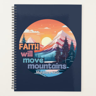 Christlicher Entwurf Faith Move Mountains Planer