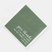 Christlicher Erntedank Bible Verse Stilvoll Serviette (Ecke)