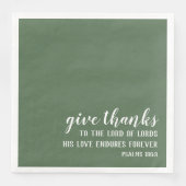 Christlicher Erntedank Bible Verse Stilvoll Serviette (Vorderseite)