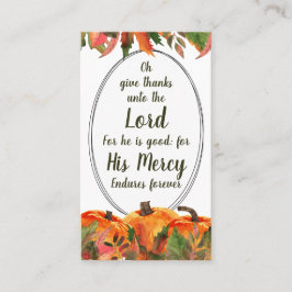 Christlicher Erntedank Gebet Oh, danke Platzkarte
