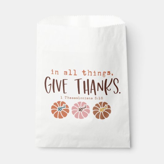 Christlicher Erntedank Geschenktütchen (Vorderseite)