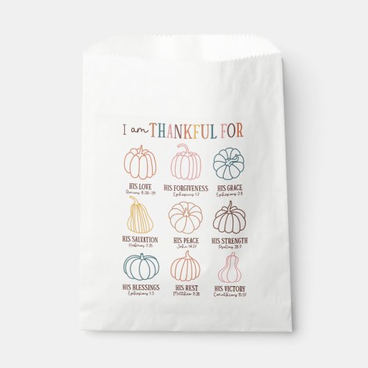 Christlicher Erntedank Geschenktütchen (Vorderseite)