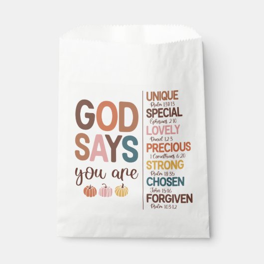 Christlicher Erntedank Geschenktütchen (Vorderseite)