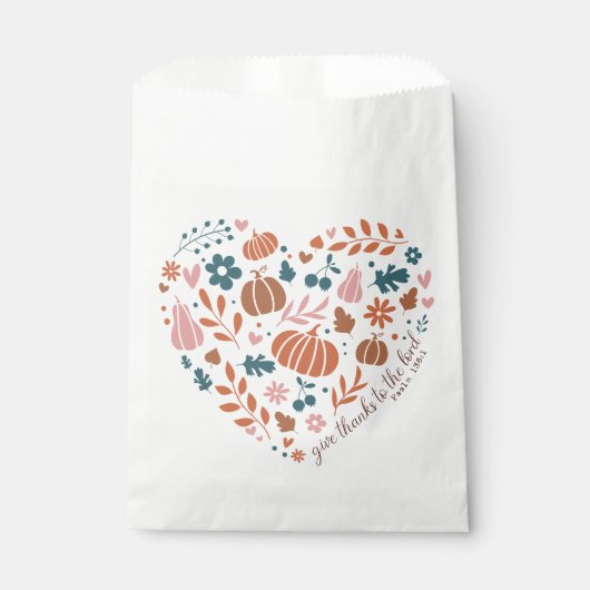 Christlicher Erntedank Geschenktütchen (Vorderseite)