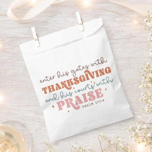 Christlicher Erntedank Geschenktütchen (Ausgeschnitten)