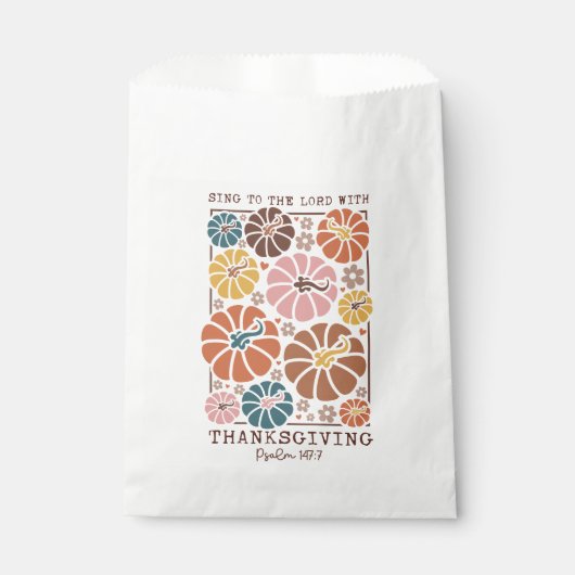 Christlicher Erntedank Geschenktütchen (Vorderseite)