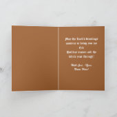 Christlicher Erntedank Großartige Erntekarten Feiertagskarte (Innenseite)