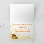 Christlicher Erntedank Karte (Innenseite)