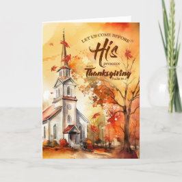 Christlicher Erntedank Psalm Scripting Church Feiertagskarte