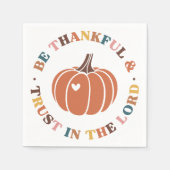 Christlicher Erntedank Serviette (Vorderseite)