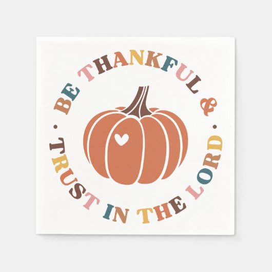 Christlicher Erntedank Serviette (Vorderseite)