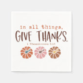 Christlicher Erntedank Serviette (Vorderseite)