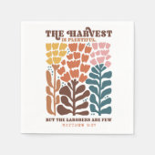Christlicher Erntedank Serviette (Vorderseite)