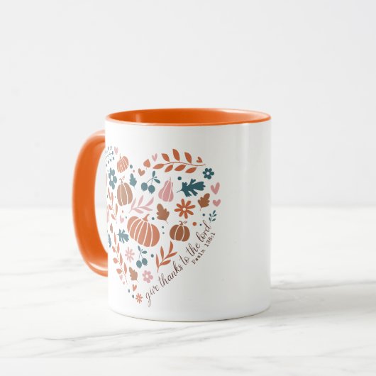 Christlicher Erntedank Tasse (Vorderseite Links)