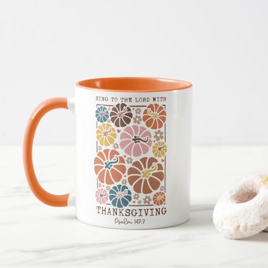 Christlicher Erntedank Tasse (Mit Donut)