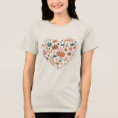 Christlicher Erntedank Tri-Blend Shirt (Vorderseite)