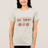 Christlicher Erntedank Tri-Blend Shirt (Vorderseite)