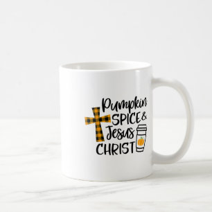 Christlicher Fall Pumpkin Gewürz und Jesus Christu Kaffeetasse
