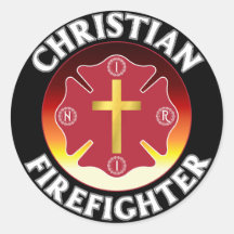 Christlicher Feuerwehrmann Red St Florian Cross IN