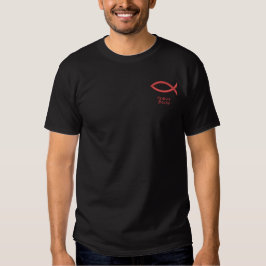Christlicher Fisch Besticktes T-Shirt
