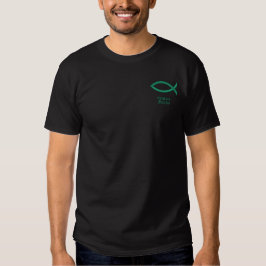 Christlicher Fisch Besticktes T-Shirt