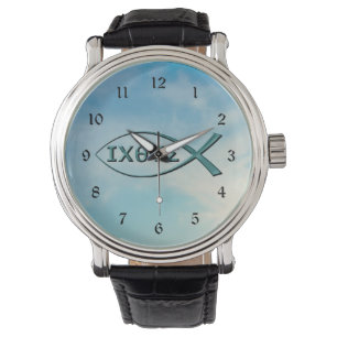 Christlicher Fisch - Jesus Fish Armbanduhr