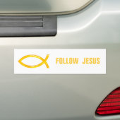 Christlicher Fisch | Jesus folgen Autoaufkleber (Auf Auto)