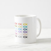 Christlicher Fisch Kaffeetasse (VorderseiteRechts)